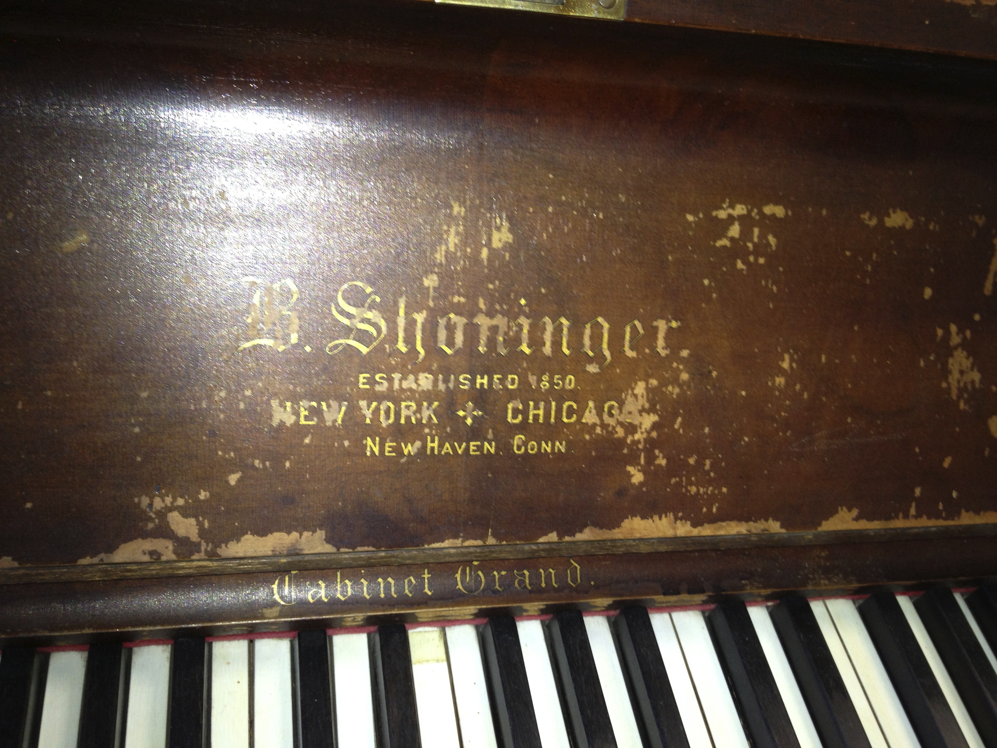 shaw piano serial number